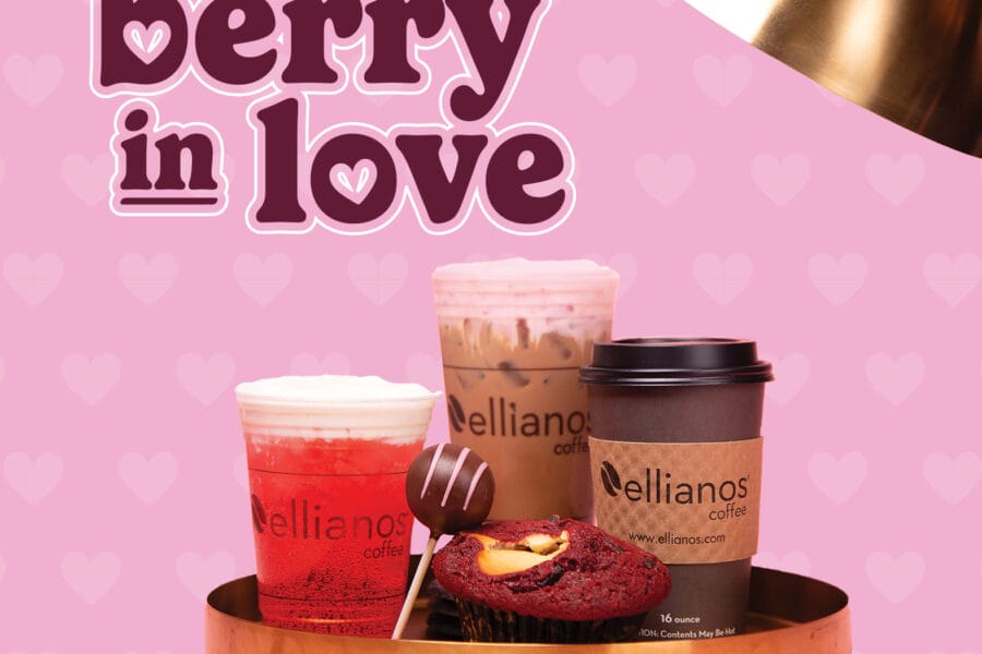 Ellianos Coffee Celebrates Berry in Love Promotion with Limited-Time Menu and Free Stickers