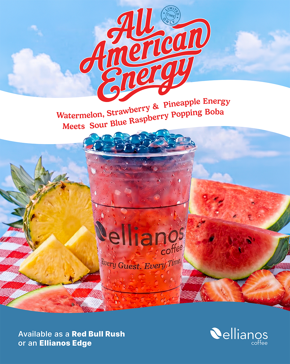 Ellianos Coffee Introduces the All American Energy, a New Limited-Time Drink