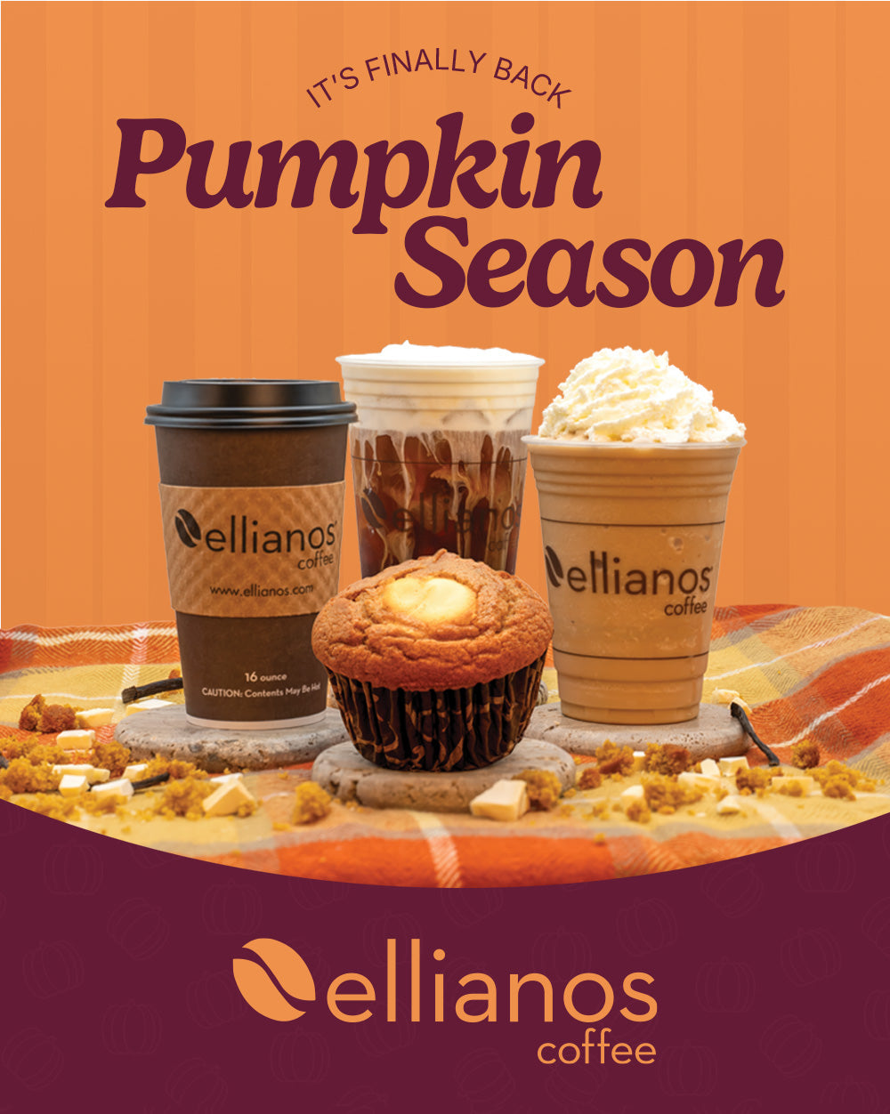 Ellianos Coffee Brings Back Fan-Favorite Pumpkin Season with New Limited-Time Menu