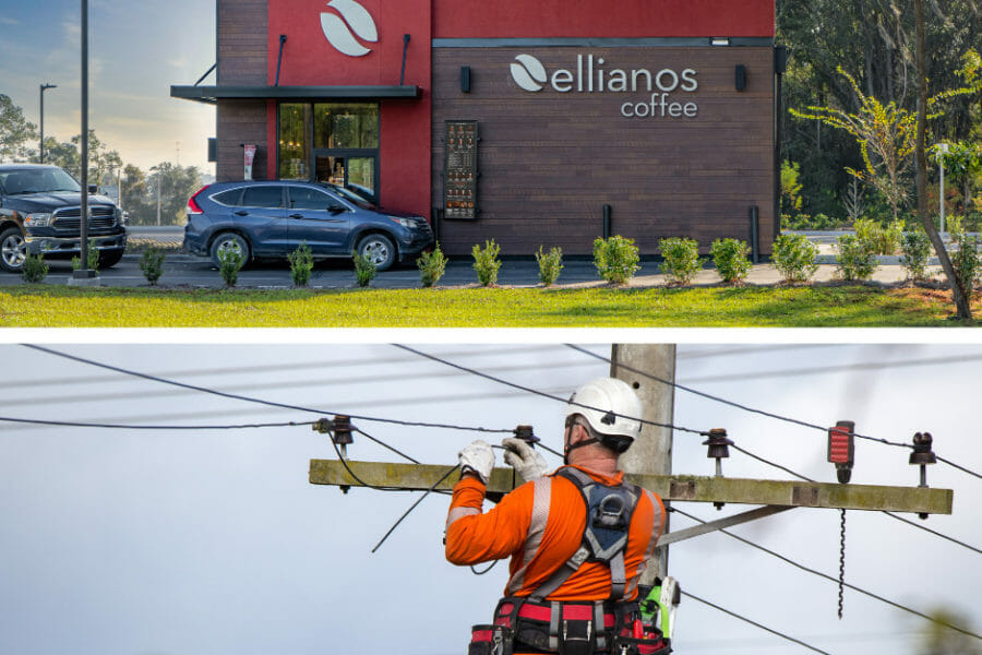 Ellianos Coffee Florida Stores Offering Free Coffee and Discount for Linemen Working During Hurricane Ian