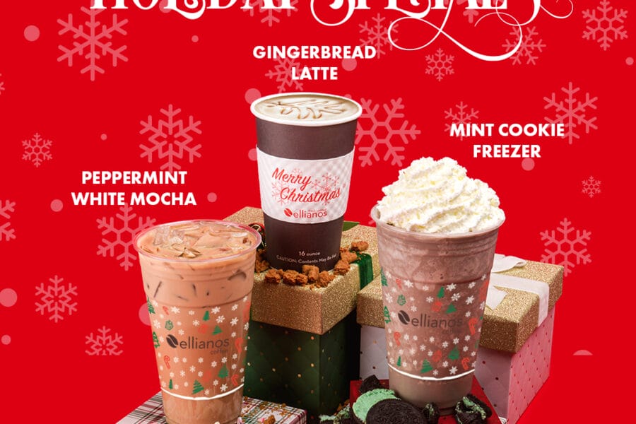 Ellianos Coffee To Launch Three Holiday Beverages on November 6th