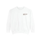 Ellianos Coffee Comes First Crewneck crewneck sweatshirt, three-quarter view