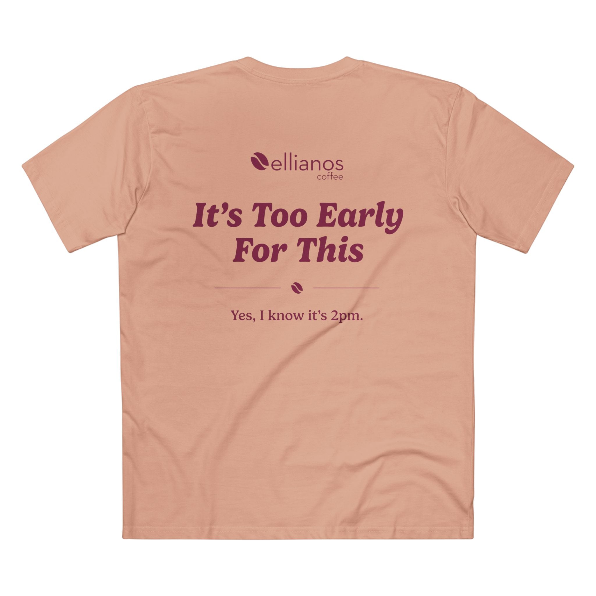 Ellianos It's Too Early For This T-Shirt t-shirt, detail view