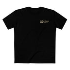 Ellianos Coffee Comes First T-Shirt t-shirt, worn on model, side