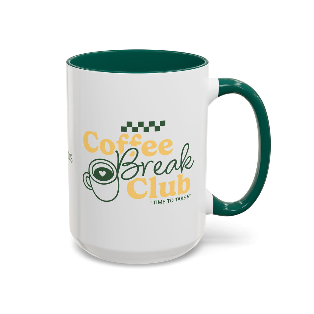 Ellianos Coffee Break Colored Mug green ceramic mug, additional view 6