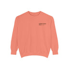Ellianos Coffee Comes First Crewneck crewneck sweatshirt, worn on model, back