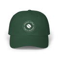 Ellianos baseball cap in green with embroidered logo, front view