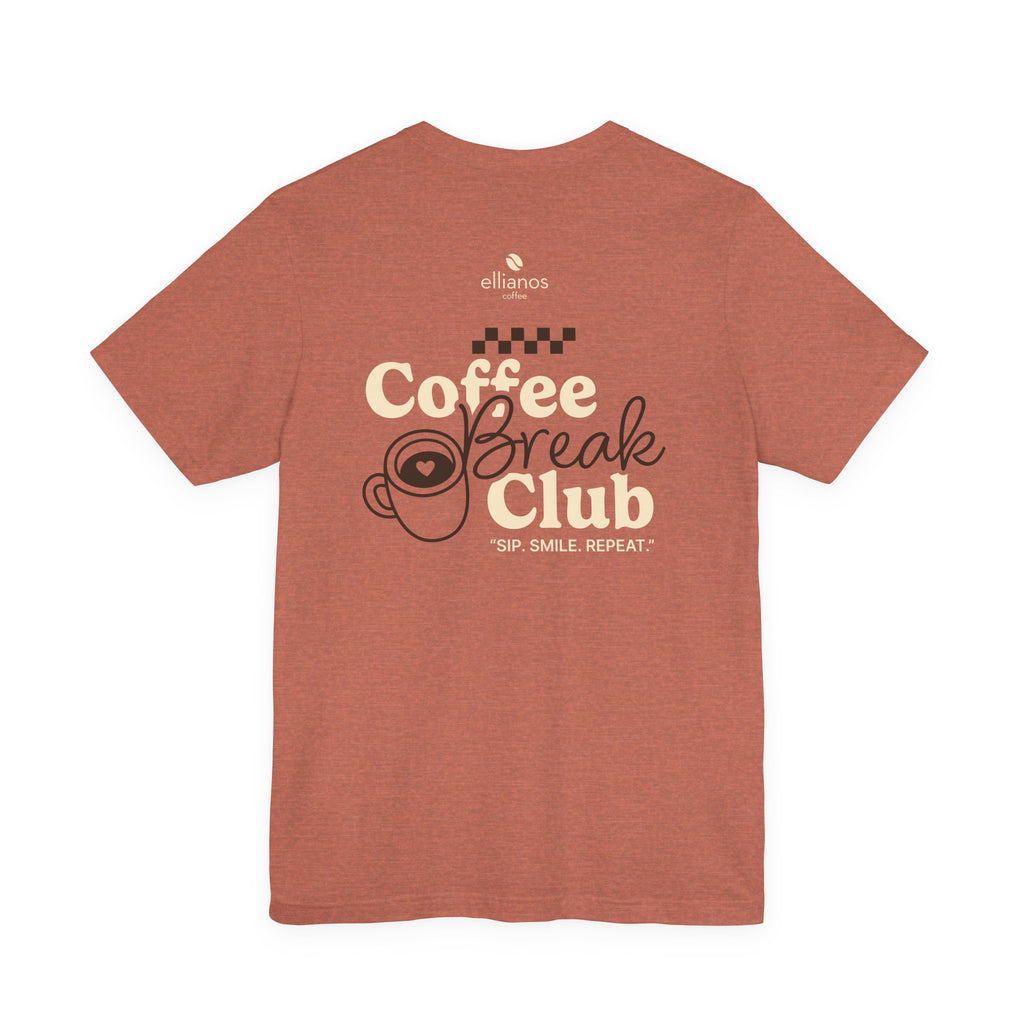 Ellianos Coffee Break Club T-Shirt t-shirt, three-quarter view