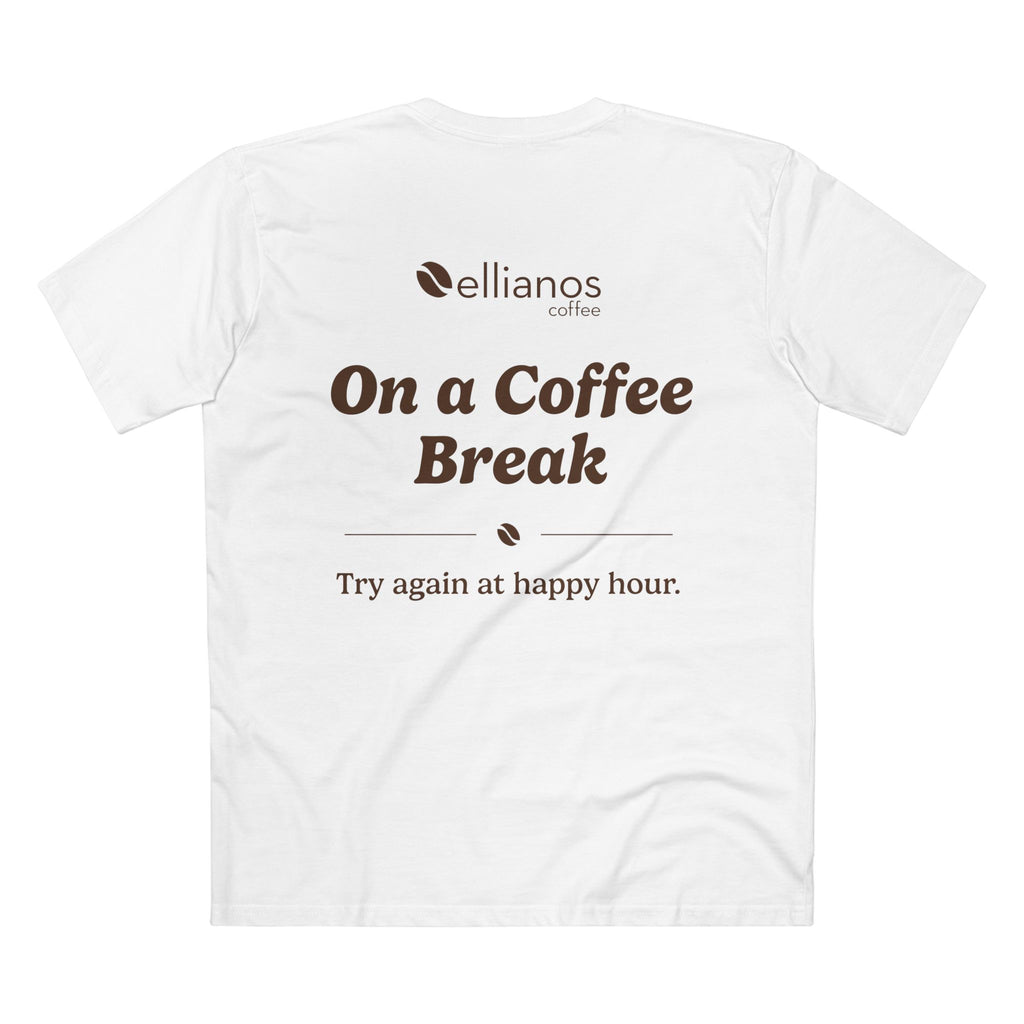 Ellianos On a Coffee Break T-Shirt t-shirt, worn on model, side