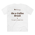 Ellianos On a Coffee Break T-Shirt t-shirt, worn on model, side