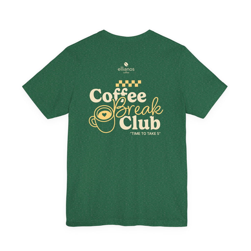 Ellianos Coffee Break Club T-Shirt t-shirt, lifestyle shot