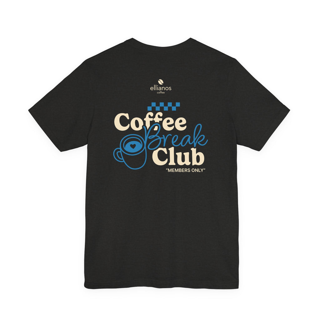 Ellianos Coffee Break Club T-Shirt t-shirt, worn on model, back