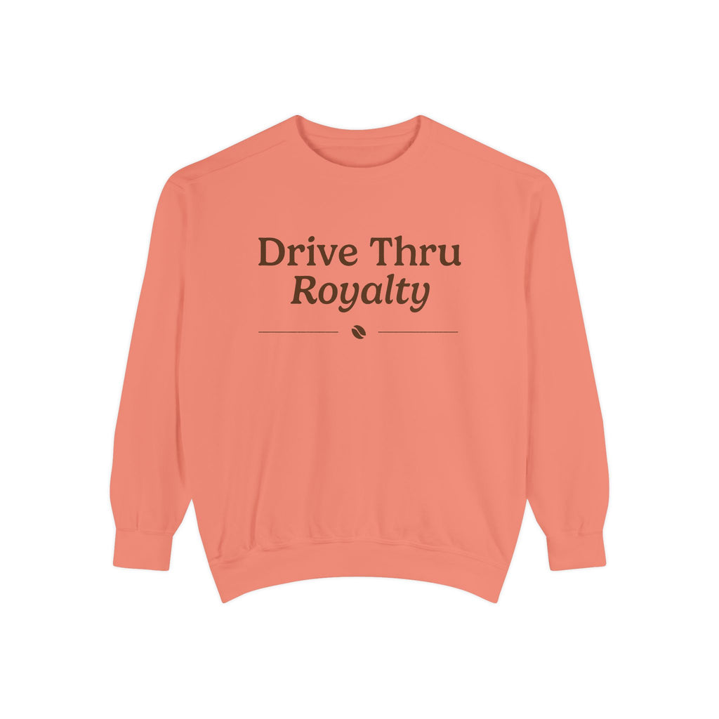 Ellianos Drive Thru Royalty Crewneck crewneck sweatshirt, worn on model, back