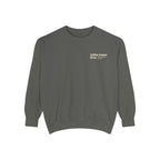Ellianos Coffee Comes First Crewneck crewneck sweatshirt, lifestyle shot