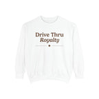 Ellianos Drive Thru Royalty Crewneck crewneck sweatshirt, worn on model, front