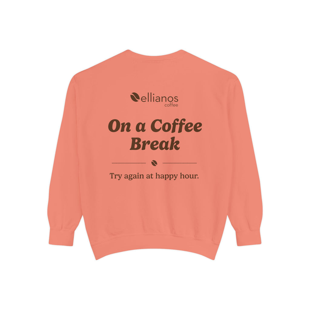 Ellianos On a Coffee Break Crewneck crewneck sweatshirt, side view