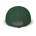 Ellianos baseball cap in green with embroidered logo, side profile view