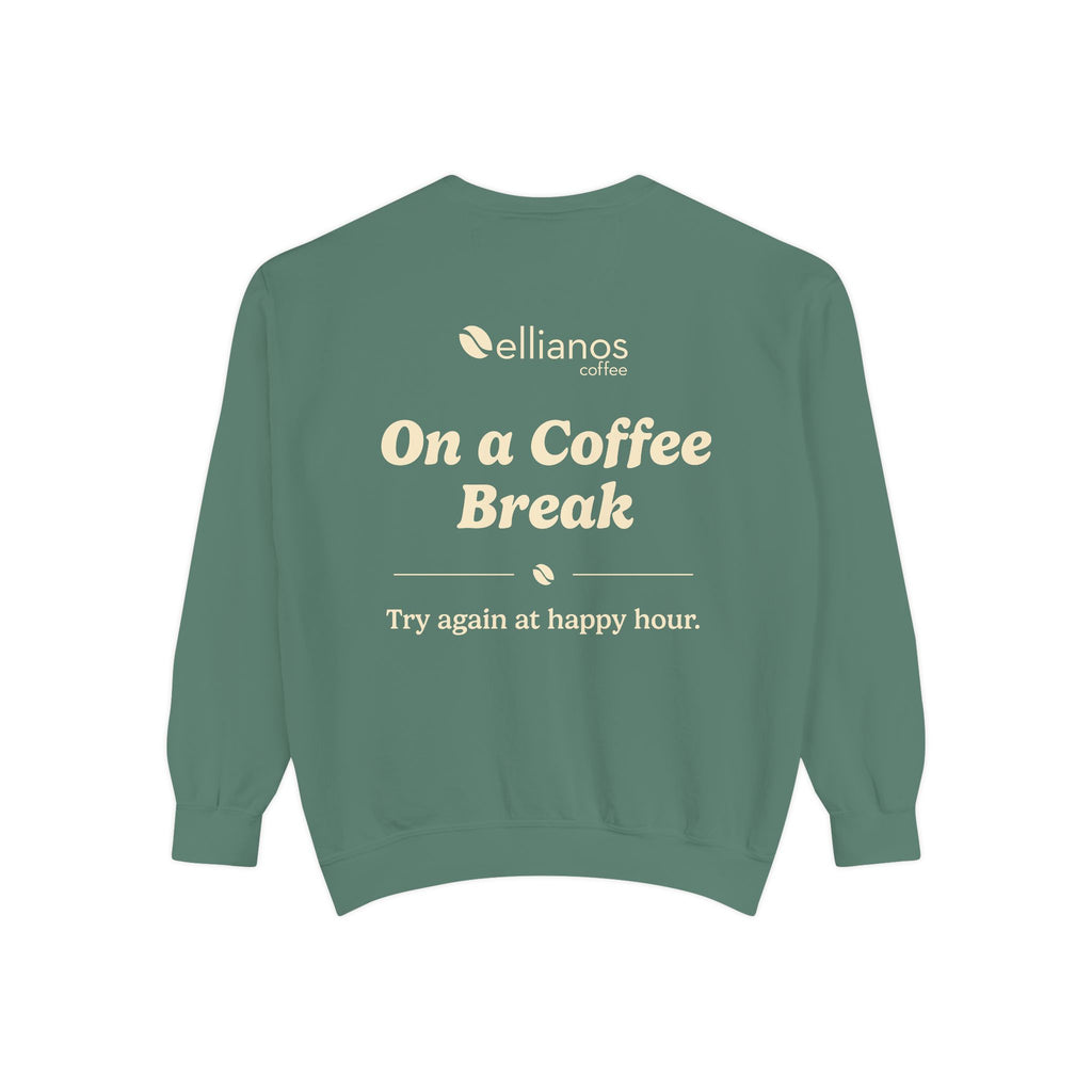 Ellianos On a Coffee Break Crewneck crewneck sweatshirt, detail view