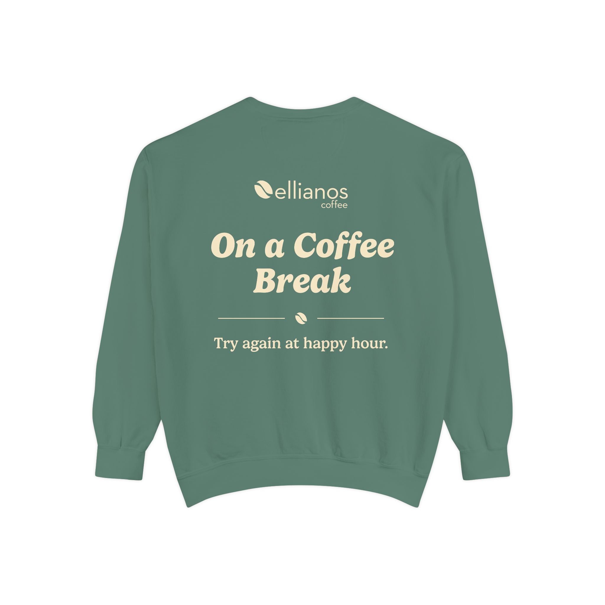 Ellianos On a Coffee Break Crewneck crewneck sweatshirt, detail view