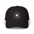 Ellianos baseball cap in black with embroidered logo, front view