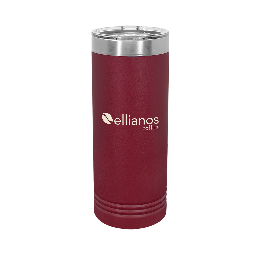 Ellianos A Cup Worth Filling Tumbler insulated tumbler, overhead view showing lid
