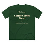 Ellianos Coffee Comes First T-Shirt t-shirt, alternate color view