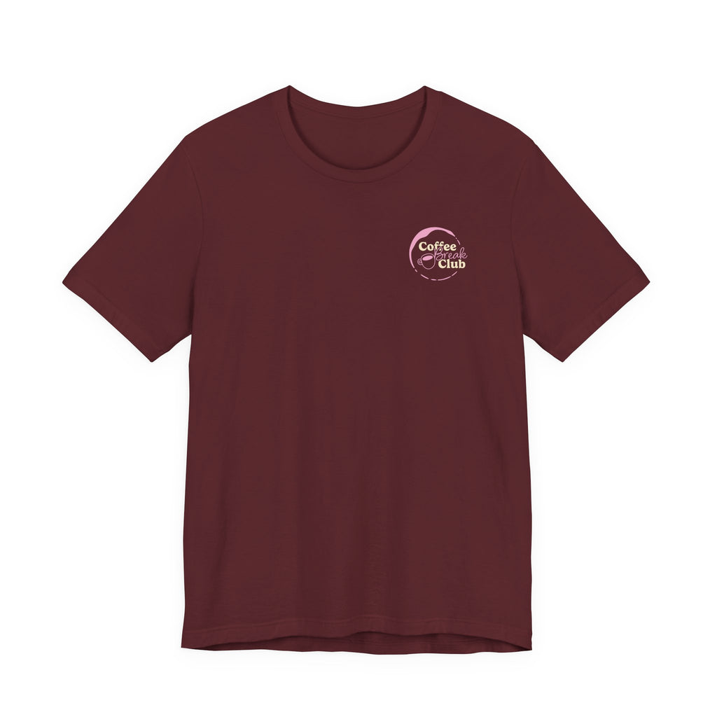Ellianos Coffee Break Club T-Shirt t-shirt, worn on model, front