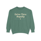 Ellianos Drive Thru Royalty Crewneck crewneck sweatshirt, close-up of print detail