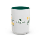 Ellianos Coffee Break Colored Mug green ceramic mug, additional view 5