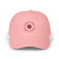 Ellianos baseball cap in pink with embroidered logo, front view