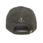 Ellianos corduroy cap in olive with embroidered logo, side profile view