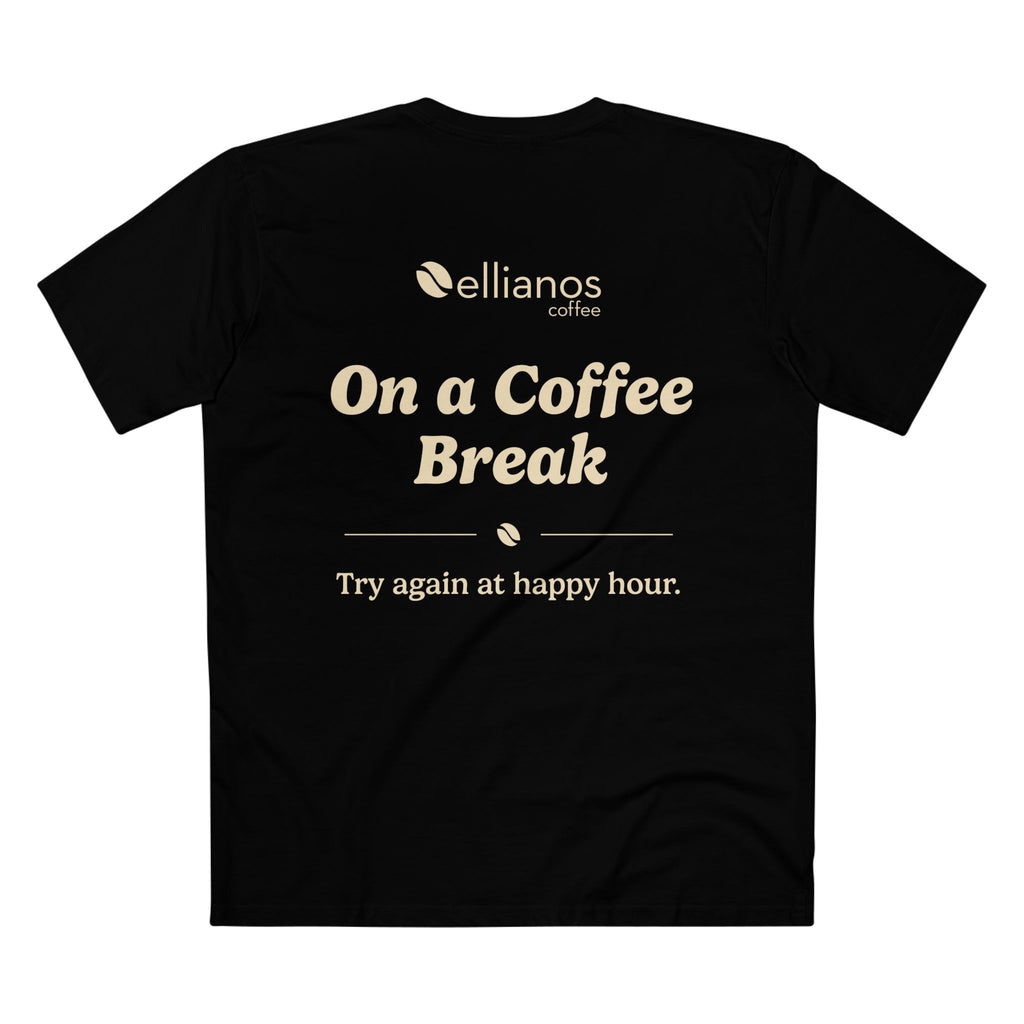 Ellianos On a Coffee Break T-Shirt t-shirt, side view