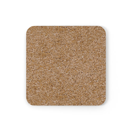 Coffee Break Club coaster in black showing bottom and thickness