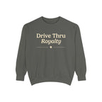 Ellianos Drive Thru Royalty Crewneck crewneck sweatshirt, worn on model, side