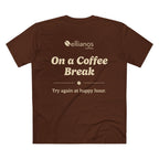 Ellianos On a Coffee Break T-Shirt t-shirt, worn on model, front