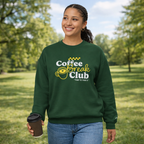 Ellianos Coffee Break Club Embroidered Crewneck crewneck sweatshirt in green