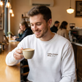 Coffee Comes First Crewneck - front view