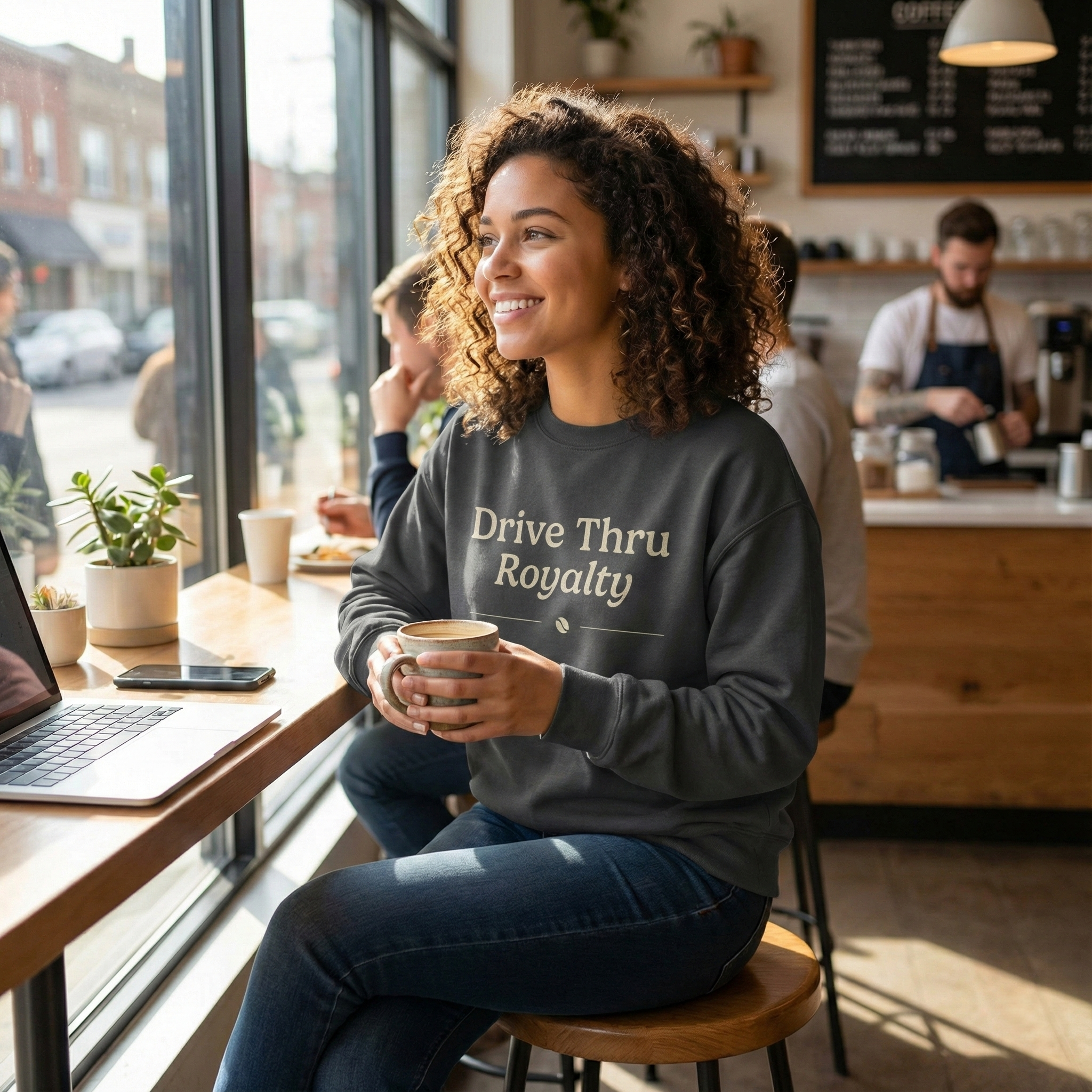 Drive Thru Royalty Crewneck