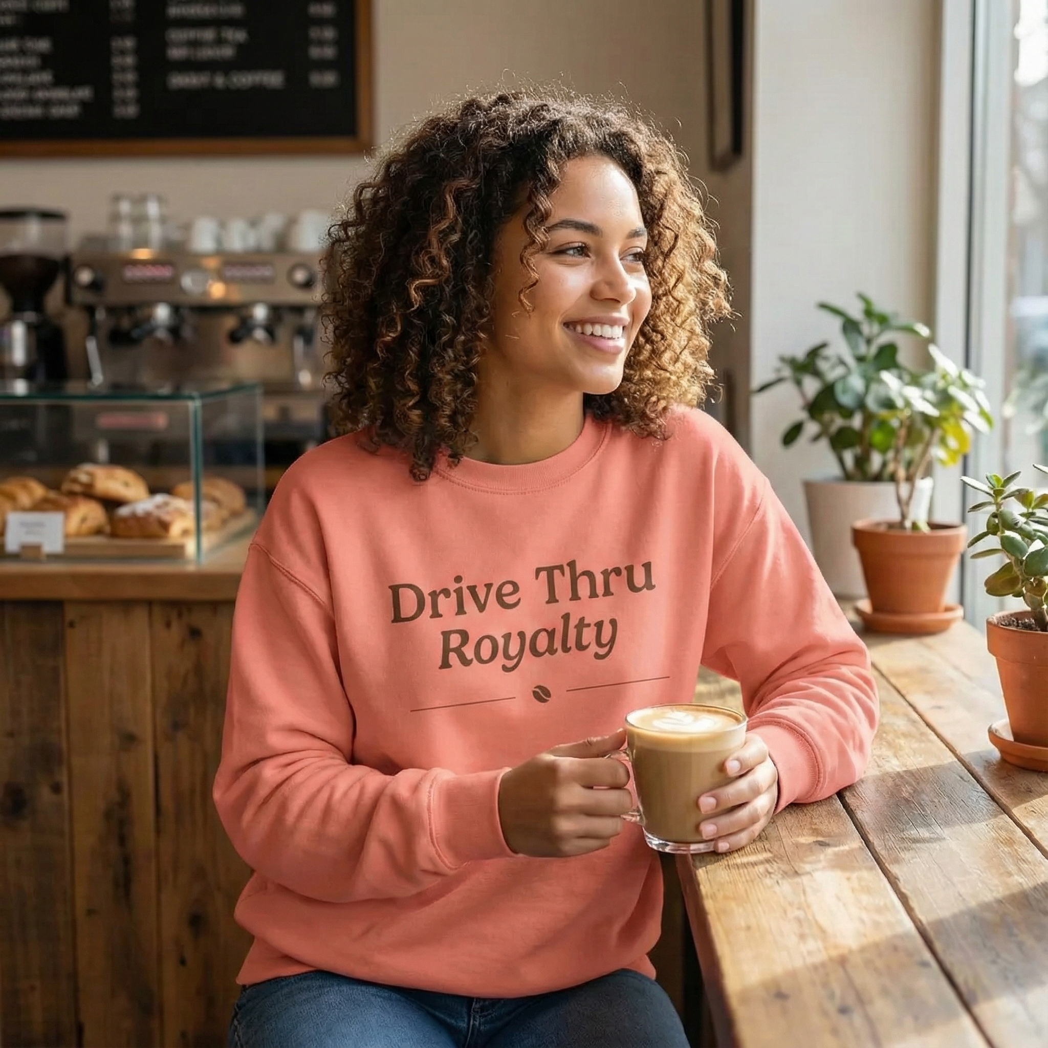 Drive Thru Royalty Crewneck