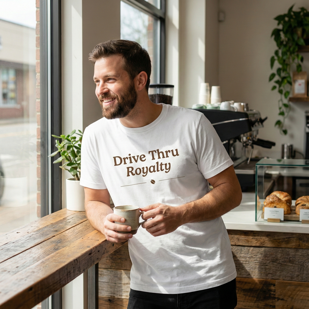 Ellianos Drive Thru Royalty T-Shirt t-shirt in white