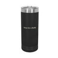 Ellianos Time for a Refill Tumbler insulated tumbler showing full wrap-around design