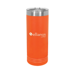 Ellianos Time for a Refill Tumbler insulated tumbler, overhead view showing lid