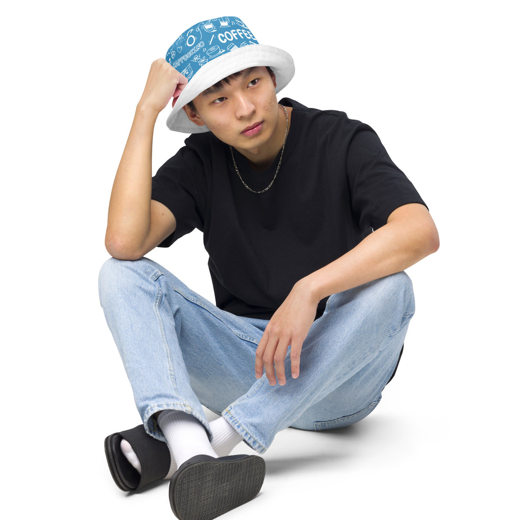 Ellianos Coffee reversible bucket hat, alternate interior front view
