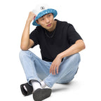 Ellianos Coffee reversible bucket hat, alternate exterior front view