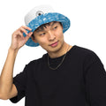 Ellianos Coffee reversible bucket hat, exterior pattern view from front