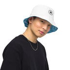 Ellianos Coffee reversible bucket hat, exterior right front angle