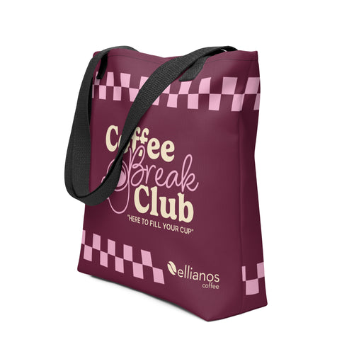 Coffee Break Club Tote Bag - Pink - alternate view