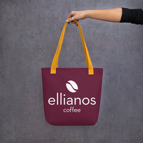 Ellianos Tote Bag tote bag with all-over print design, front view