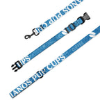 Ellianos Pet collar & leash showing size and proportions